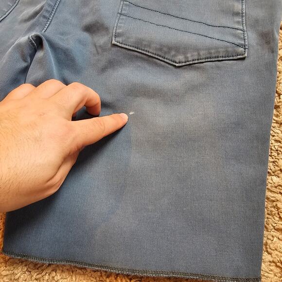 Flylow Habitat Shorts Mens L Blue Gray Chino Outdoor Casual Lightweight Hiking - Picture 7 of 10